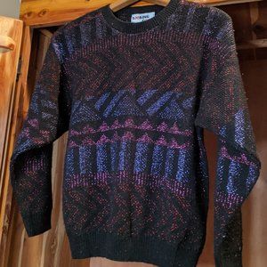 Vintage Glitter Illusion Sweater